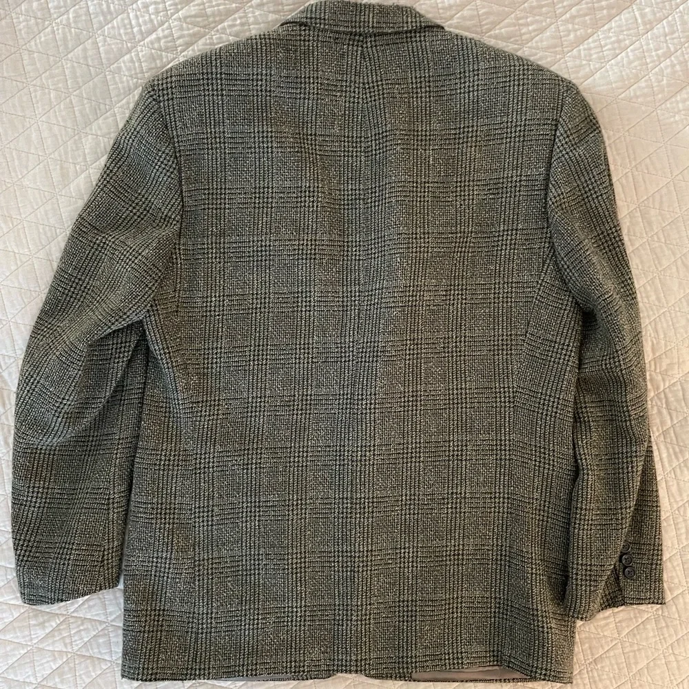 HUGO BOSS Made In‎ USA Vintage Finely Textured Tweed Check APOLLON Jacket 42 R